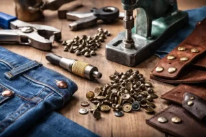cómo poner remaches en ropa